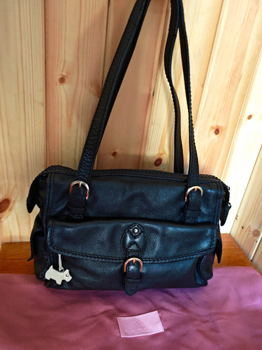 Radley black pebbled - black, leather