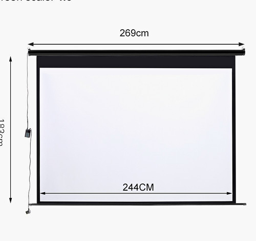 120in motorised projector - 120in,