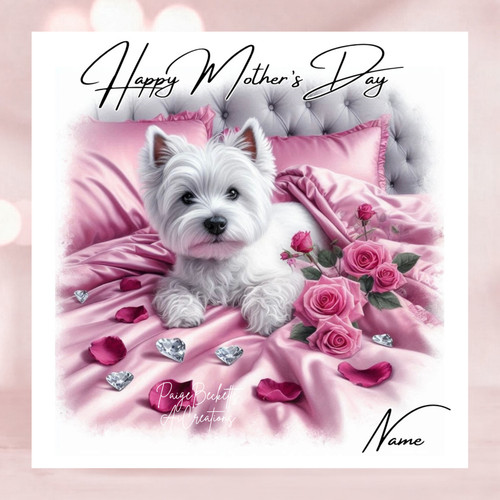 Personalised westie dog - personalised,
