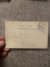 WW1 Letter/postcard on war service handwritten message dated 1915 from army camp
