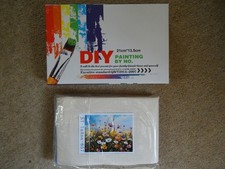 DIY Painting by Numbers - Kid Adult Children Beginner - Wild Flowers 21cm x 13cm