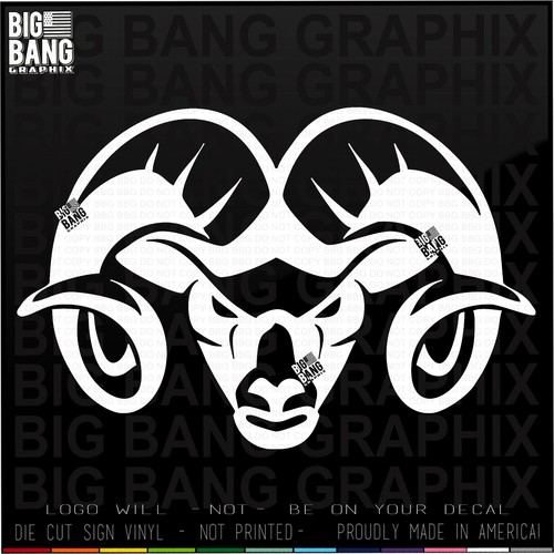 Ram decal bighorn sheep - bighorn,