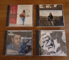 CD BUNDLE - Set Of X4 Mixed American Country Music CDs Signed By Each Artist 