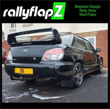 rallyflapZ | Mud Flaps & Fixings FITS: Subaru Impreza WRX|STI 01-07 Black 4mm *G