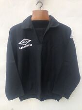 Vintage 90s Umbro Pro Training Drill Top Sweatshirt Men’s M Black Football Oasis