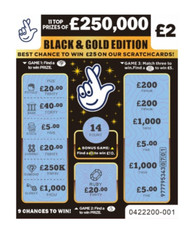 2x Fake joke lottery scratch