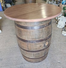 Round Rustic Barrel Table with