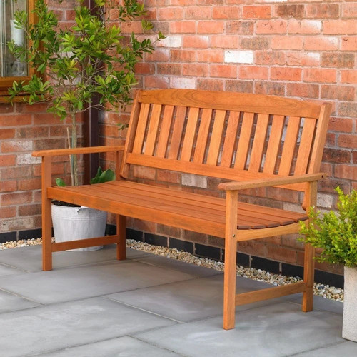 Wooden garden bench seater - 3,