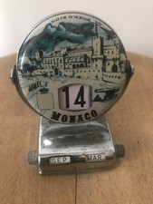 Vintage perpetual flip-over calendar, Monaco theme
