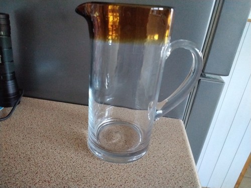 Amber glass tall - glass,