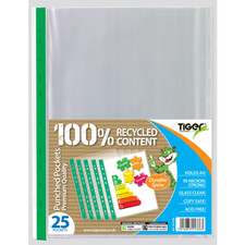 A4 Clear Plastic Poly Punched