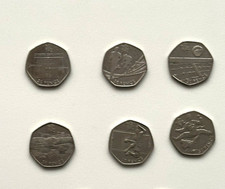 London Olympic 8x50p  Circulated Condition =Football ,Triathlon +4 =  As Shown