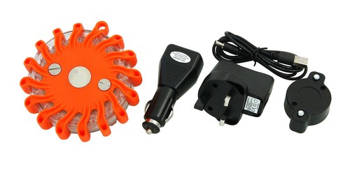 Rechargeable red led - red, warning