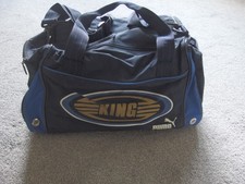 puma king sports bag holdall blue