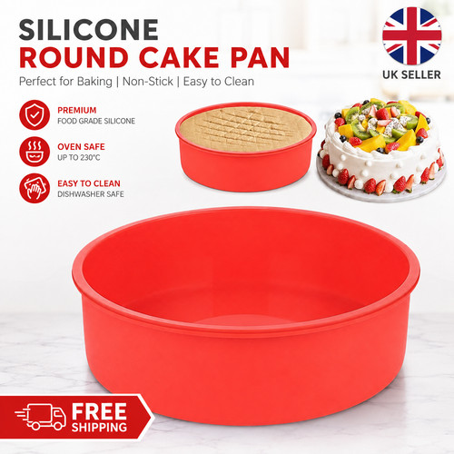 2pcs 20cm round silicone - 20cm,