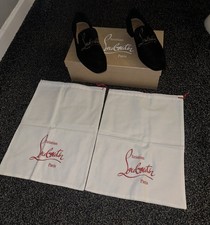 Christian Louboutin Logo-Detailed Loafers. Colour Black. They are size 7 (41).
