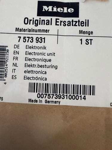 Miele 7573931 electronic - miele,