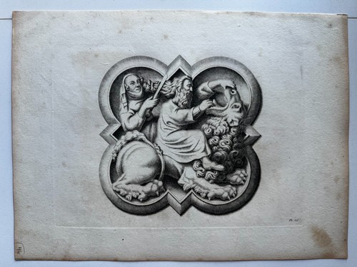Antique engraving gothic - antique,
