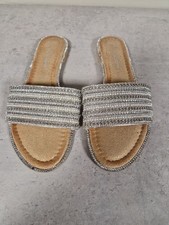 Silver Sparkly Diamanté Beige