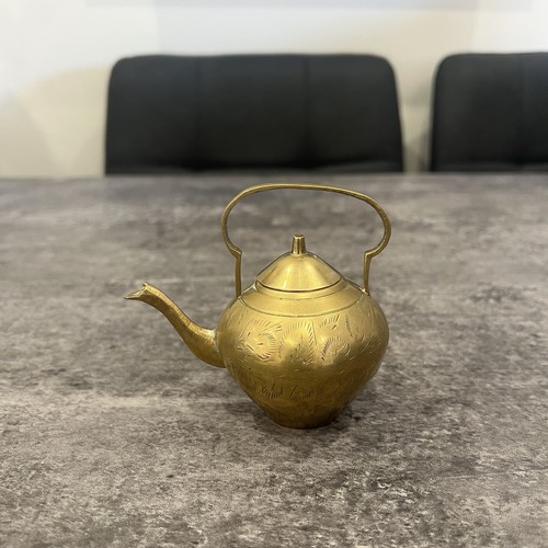 Small vintage etched - vintage, brass