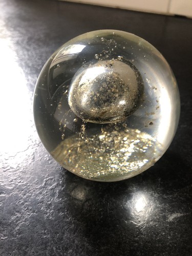 Vintage glass paperweight - vintage,