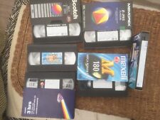 VHS Tapes Cassettes 6 off used pre-recorded TV and films from 1990's