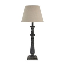Tall Column Table Lamp Dark