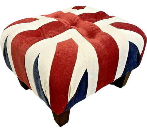 Small union jack - footstool, /