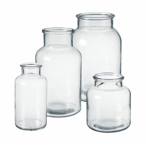 Modern clear glass - glass, flower
