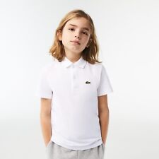 Kids Boys Lacoste White Polo