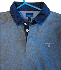 Gant Mens Rugby Top  With Blue