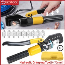 16 Ton 8 Dies Hydraulic Crimper Crimping Tool Wire Battery Cable Lug Terminal