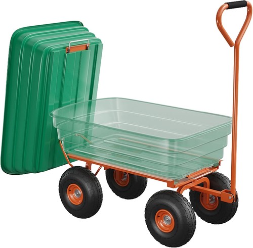 Poly garden yard dump - garden, cart