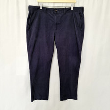 Marks & Spencers Trousers Men's Size 42'' Waist 29'' Leg Blue, Navy, 100% Cotton