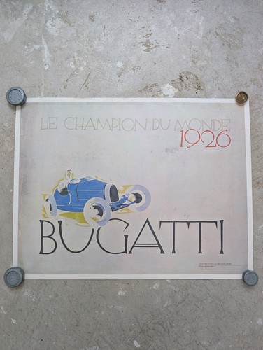 Bugatti poster champion du - bugatti,