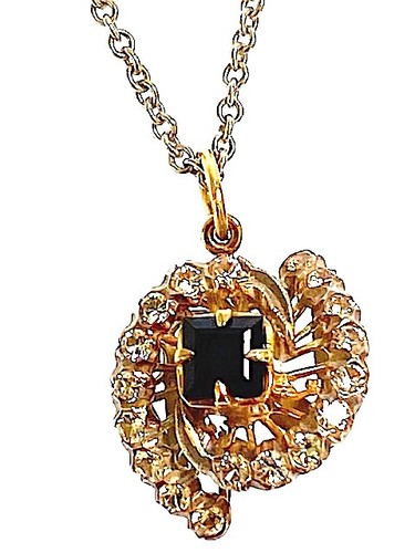 9ct gold sapphire - sapphire, &