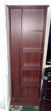 CD DVD Cabinet Mahogany Finish