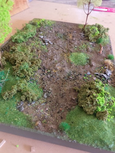 Diorama base built and painted - base,