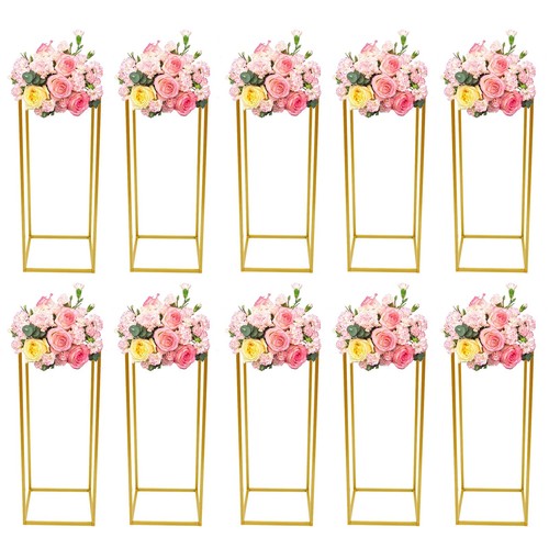 10pcs tall gold metal - 23.6'',