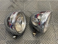 Lucas P100 Head Lights Pair King Of The Road Lea Francis, Bentley, Riley