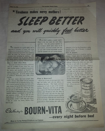 Vtg 1946 cadbury - vtg,