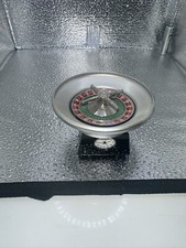 BNWT Miniature Clock ROULETTE WHEEL & BALL Silver WIDDOP