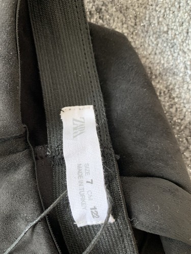 Zara suede girls leggings 7yrs - suede,