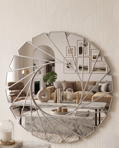 Wall mirror art deco frame - wall,