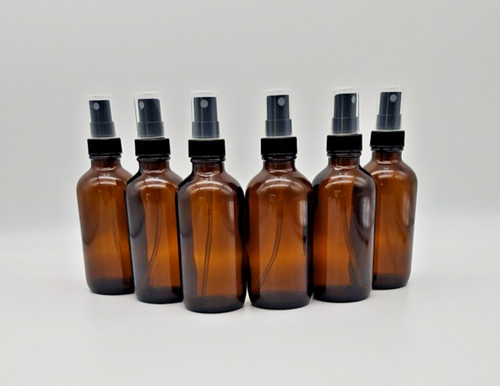 Amber glass spray - glass, bottles