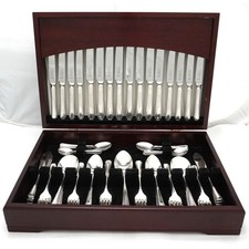 HARLEY Design George Butler Heirloom Silver Service 84 Piece Canteen of Cutlery