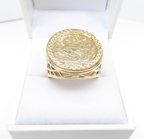 9ct gold signet - 9ct,