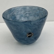 Mtarfa Glassblowers Blue Vase