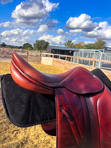Butet brown leather dressage - brown,