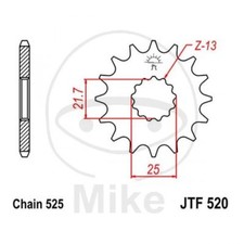 Sprocket Z17 525 726.34.11 for
